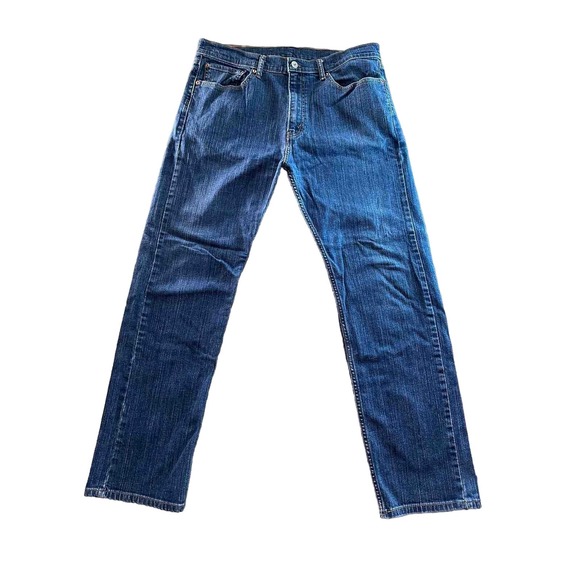 Levis 505 Blue Jeans Men's size W36 L32 Straight Leg-Red Label - Picture 3 of 9